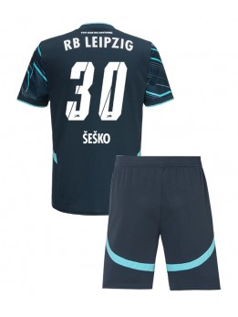 RB Leipzig Benjamin Sesko #30 Dječji Rezervni Dres kompleti 2024-25 Kratak Rukavima (+ kratke hlače)